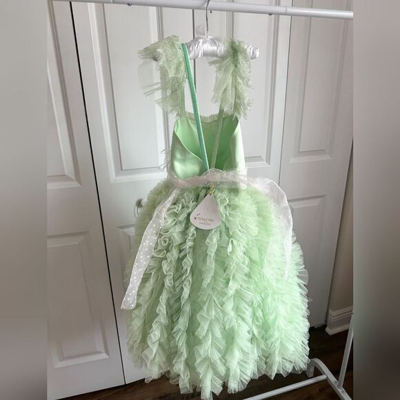 Dollcake Happily Ever After Mint Dress with Sash Girls Size 7 - Picture 5 of 6